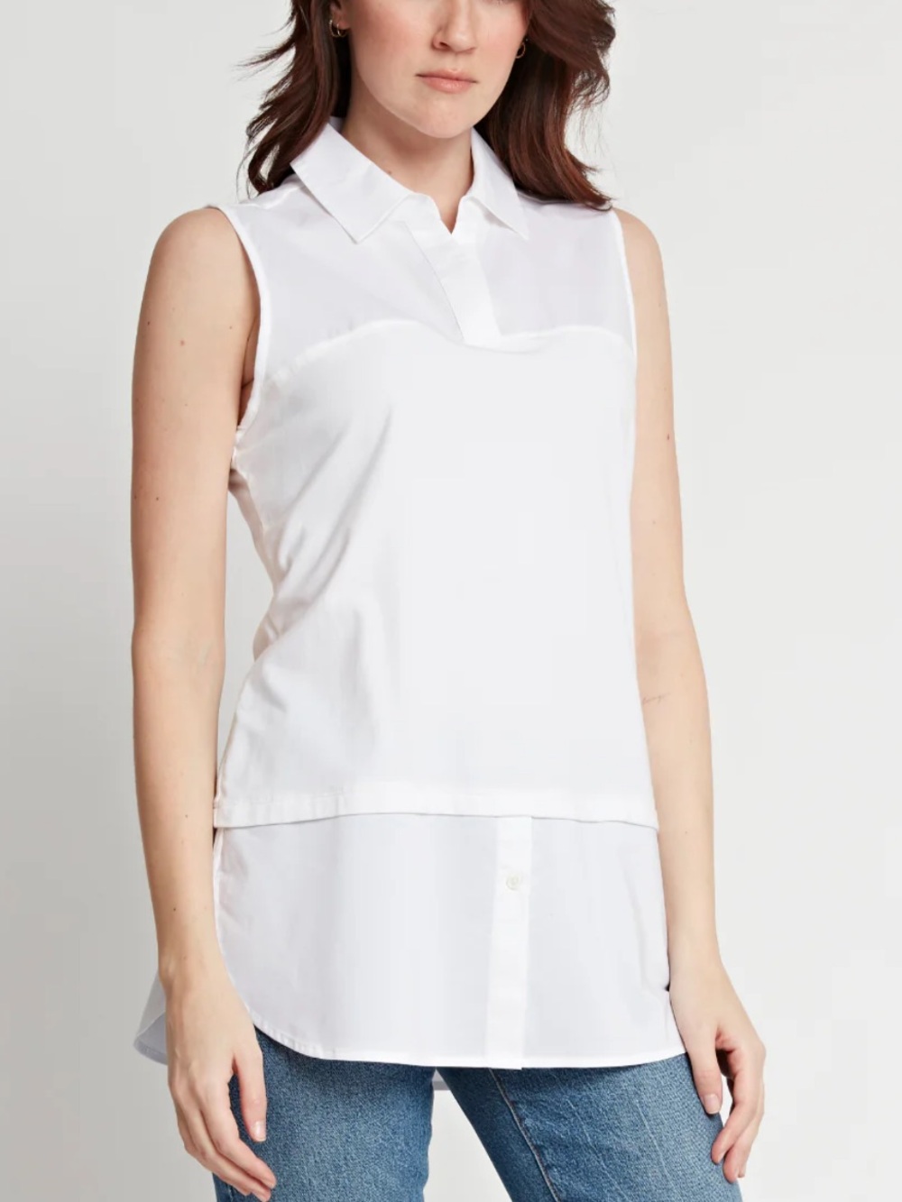 Hinson Wu Lea Sleeveless Foundation Layer Tank in white